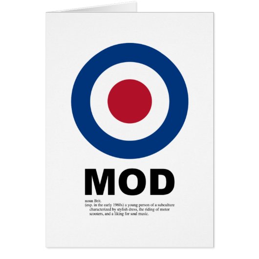 Sixties Mod Target Card (Front)