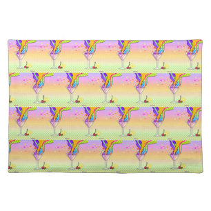 SIXTIES POP ART STYLE MARTINI CLOTH PLACEMAT