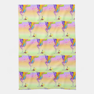 SIXTIES POP ART STYLE MARTINI KITCHEN TOWEL