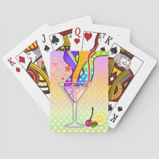 SIXTIES POP ART STYLE MARTINI POKER CARDS