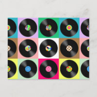 Sixties Retro Vintage Vinyl Record Pop Art