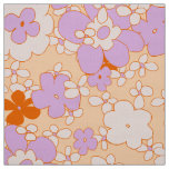 Sixties seamless flower pattern very retro! fabric