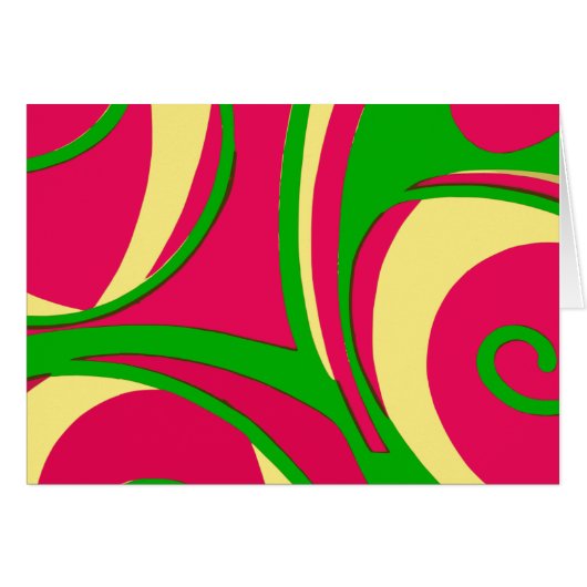 Sixties Style Abstract Design Cards (Front Horizontal)