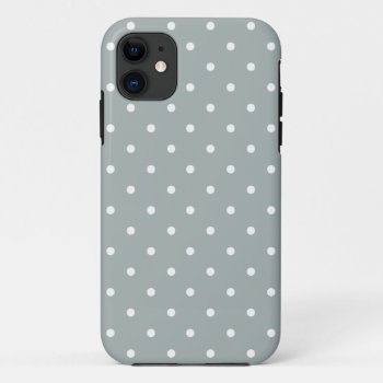 Sixties Style Gray Polka Dot Iphone 5/5s Case by ipad_n_iphone_cases at Zazzle