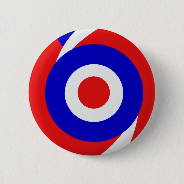 Sixties style mod design button (Front)