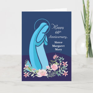 Happy 60th Anniversary Card Diamond, 2 Love Birds, Zazzle