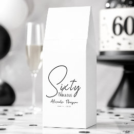 Sixty and Fabulous Name Date 60th Birthday Party Roasted Coffee