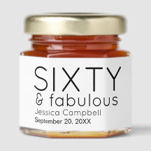 Sixty and Fabulous Script 60th Birthday Name