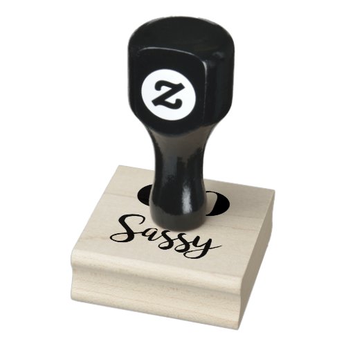 Sixty And Sassy 60th Birthday Rubber Stamp