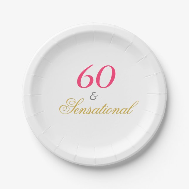 Sixty and Sensational Paper Plates (Front)