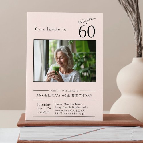 Sixty Blush Pink 60th Birthday Party Photo
