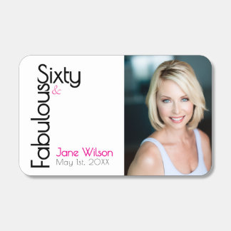 Sixty Fabulous Birthday Chic Pink & Black Matchboxes