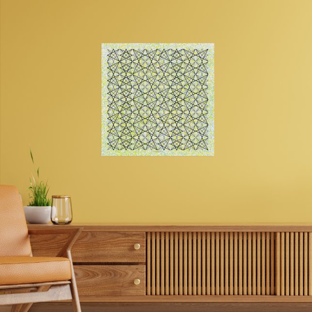 Sixty Four Eight Point Stars  Poster (Living Room 2)