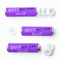 Sixty Hell Yeah! Purple 60th Birthday  Breath Savers® Mints