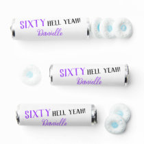 Sixty Hell Yeah! Purple 60th Birthday  Breath Savers® Mints