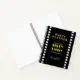 Sixty & Sassy Black Gold Party Planner Roaring 20s Notebook | Zazzle