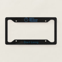 Sixty Seconds' Training Black License Plate Frame