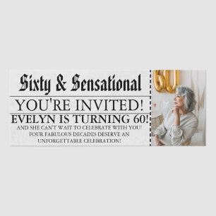 Sixty & Sensational VIP Pass 60th Birthday Photo Raffle Tickets