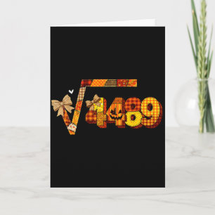 Sixty Seven 67 Meme Square Root 4489 Slang Math Te Card