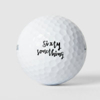 Sixty Something - Fun 60th Birthday Golf Balls