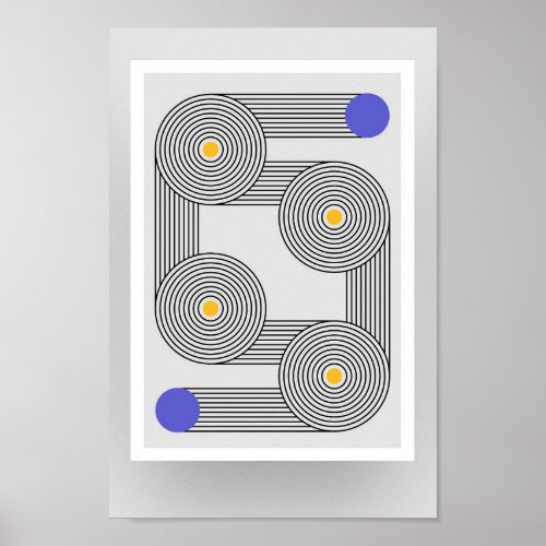 Size A4 Bauhaus Art Poster 101