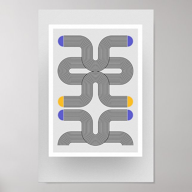 Size A4 Bauhaus Art Poster 10.3 (Front)