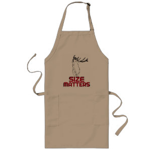 Size Matters-Bigger Better Badder Bucks Quote Fun Long Apron