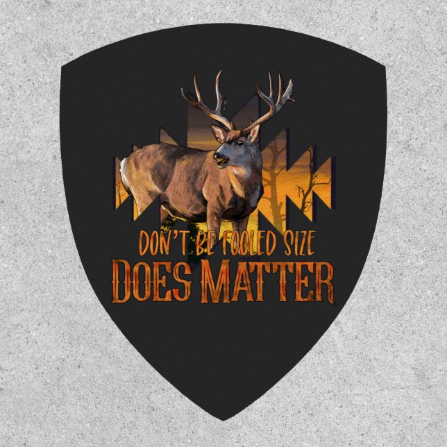 Size Matters Buck  Patch (Front)