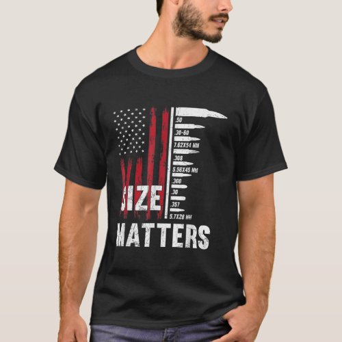 size matters bullet 2nd Amendment triggernometry U T_Shirt