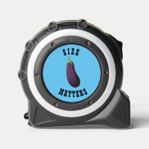 SIZE MATTERS FUNNY EGGPLANT  TAPE MEASURE