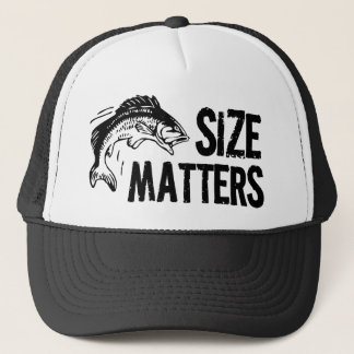 Size Matters! Funny Fishing Design Trucker Hat