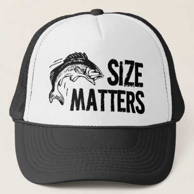Size Matters! Funny Fishing Design Trucker Hat