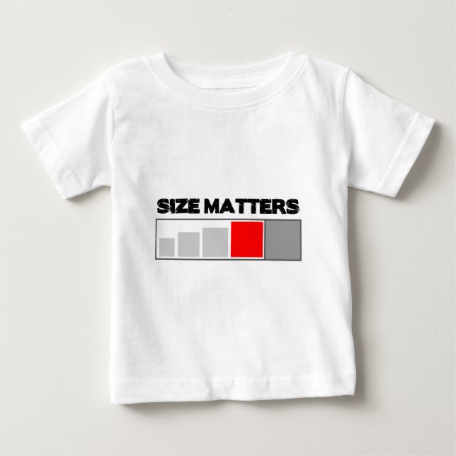Size Matters - Geocaching Stuff Baby T-Shirt (Front)