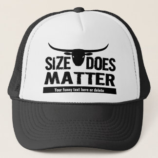 Size Matters - Longhorn Cattle Co Funny Cow Trucker Hat