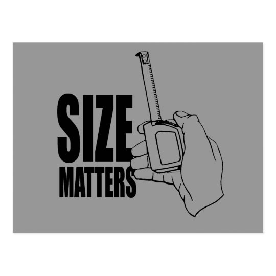 SIZE MATTERS POSTCARD