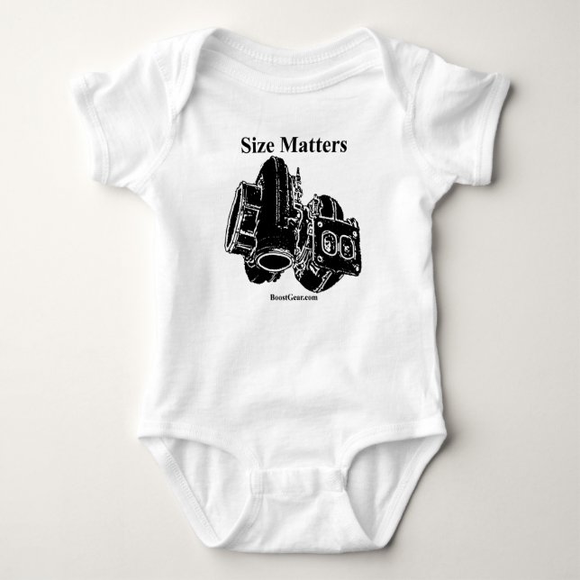 Size Matters - Turbo Baby Bodysuit (Front)