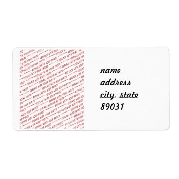 Size Specific 8x10 Photo Template Label by templates4you at Zazzle