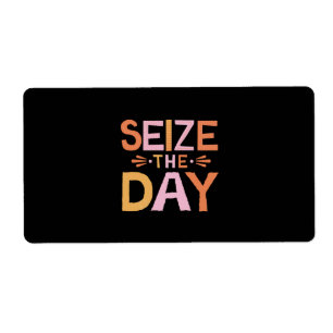 Size The Day Label