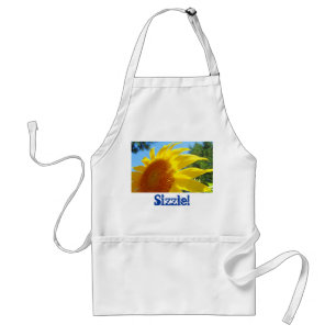 Sizzle! aprons Summer Sunflowers Grilling BBQ apon