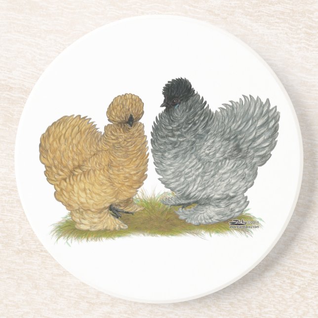 Sizzle Chickens Coaster (Front)