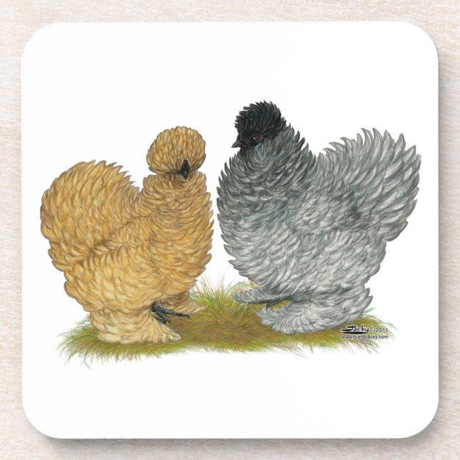 Sizzle Chickens Drink Coaster (Front)