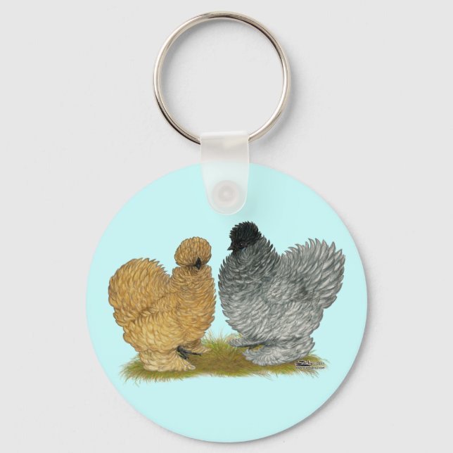 Sizzle Chickens Keychain (Front)
