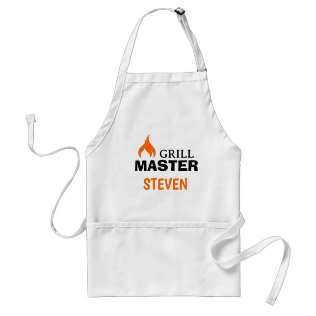 SIZZLE! 🍔 Custom Grill Master Apron (Front)