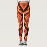 White tiger pattern leggings