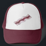 Sizzlin' Sizzling Bacon Strips Rashers Breakfast  Trucker Hat<br><div class="desc">Created from an original marker illustration and featuring a strip of sizzling bacon.

This design is also available on other products. Don't see what you're looking for? Need help with customization? Contact Rebecca to have something designed just for you.</div>