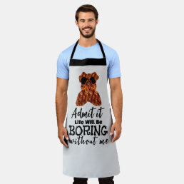 Sizzling Bacon Apron: Customizable Chef Humor Apron