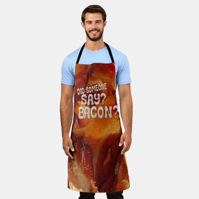 Sizzling Bacon Apron - Funny Bacon Lovers Gift (Worn)
