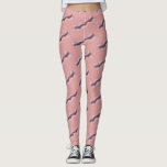 Sizzling Bacon Strips Breakfast Meat Food Leggings<br><div class="desc">Leggings feature an original marker illustration of a strip of sizzling bacon on a pink background. Great for your favorite foodie!</div>