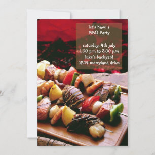 Sizzling BBQ Party Invitations