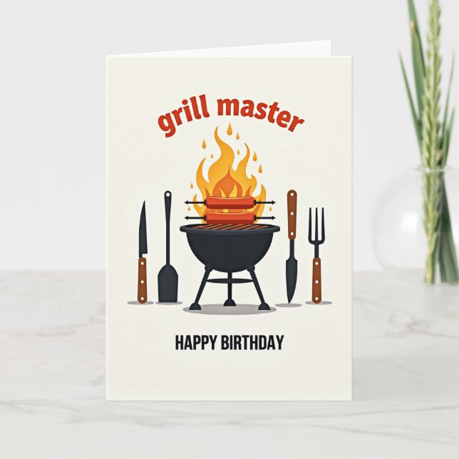 Sizzling Birthday Card (Front)